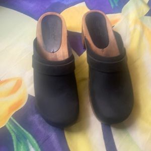Sanita danish clogs size 38 leather Nubuk
